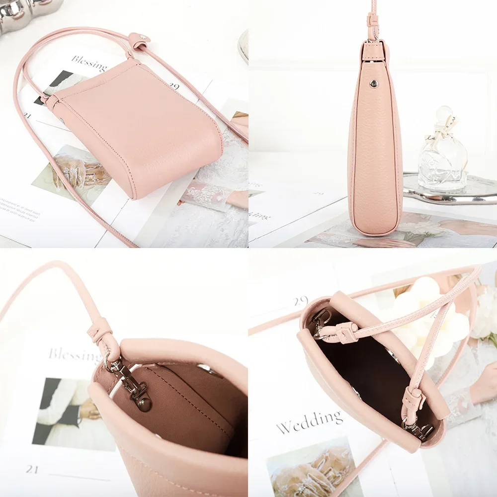 Royal Bagger Small Shoulder Crossbody Bags for Women Genuine Cow Leather Mini Ladies Phone Bag New Fashion Casual Purse 2201