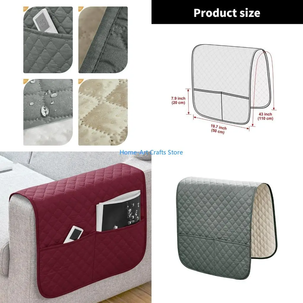 Y3NA Sofa Armrest Cover Sofa Armrest Drape Perfectly Blend of Function and Fashion for Everyday Use Child Pet Friendly