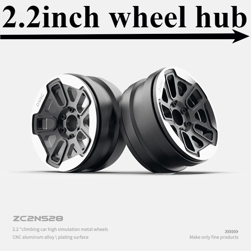 2.2-inch metal climbing car simulation wheel hub for 1/10 RC Crawler Car TRX4 TRX6 G63 AXIAL scx10 third generation (ZC2NS28)