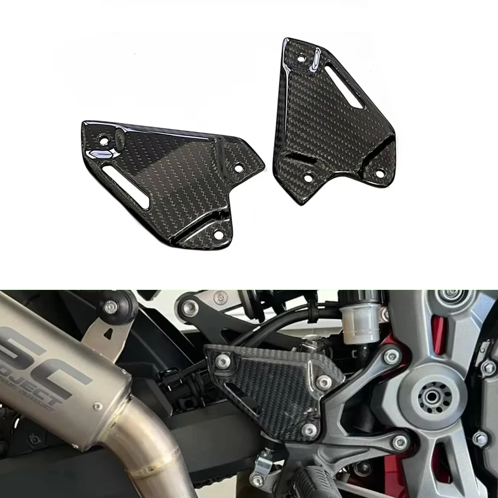 

Motorcycle 100% 3K carbon fiber heel guard pedal accessories For Kawasaki Z900 Z900SE 2017-2024