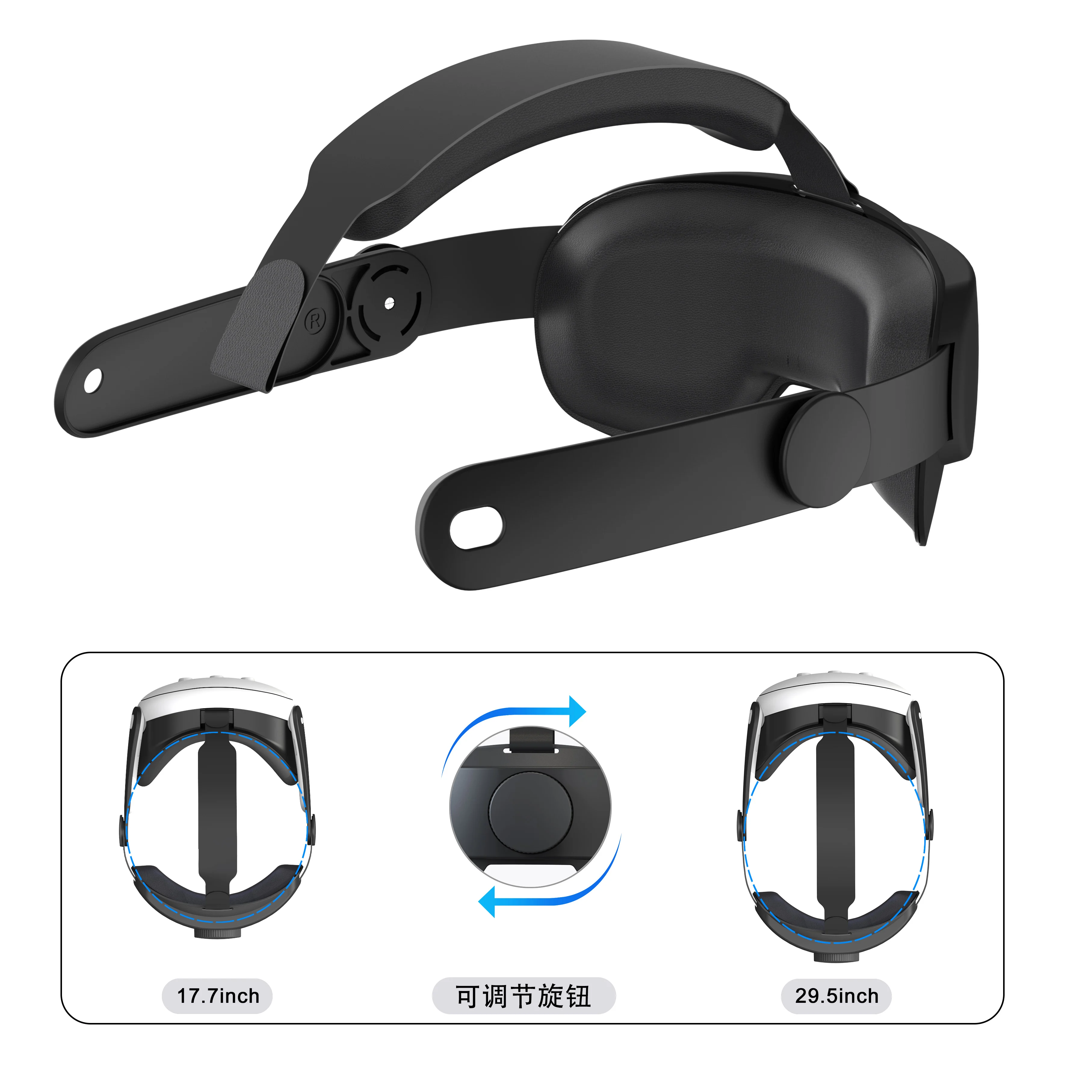 Replaceable Head Strap for Meta Quest 3 VR Headset Improve Comfort