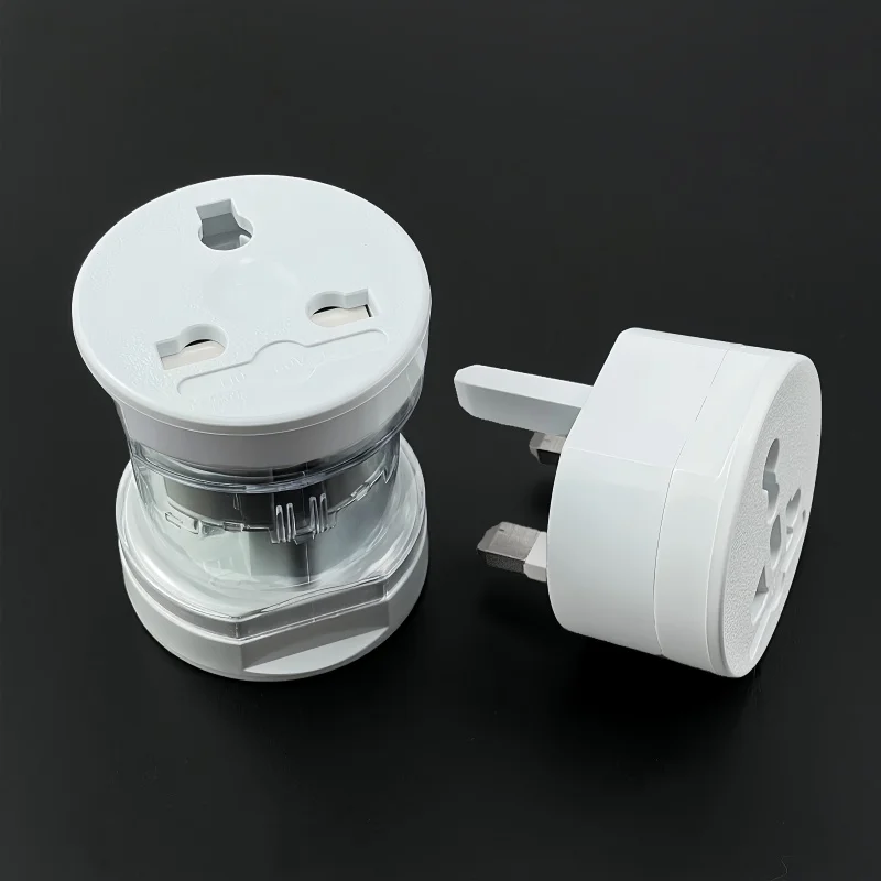 Universal 6A 250V Plug Adapter Low-Power Multi-Function ABS Global Travel Adapter 3-Into-1 Plug Socket for UK US AU EU