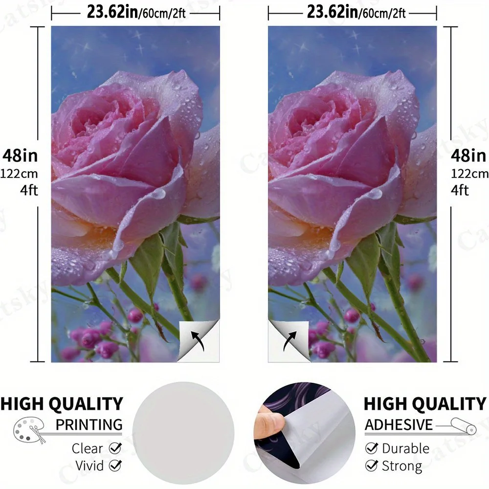 Pink Roses with Dew Drops - Sandbag Board for Fitness Training, Heavy-Duty Wear-Resistant Sandbag Boards for Home Gym and Outdoo