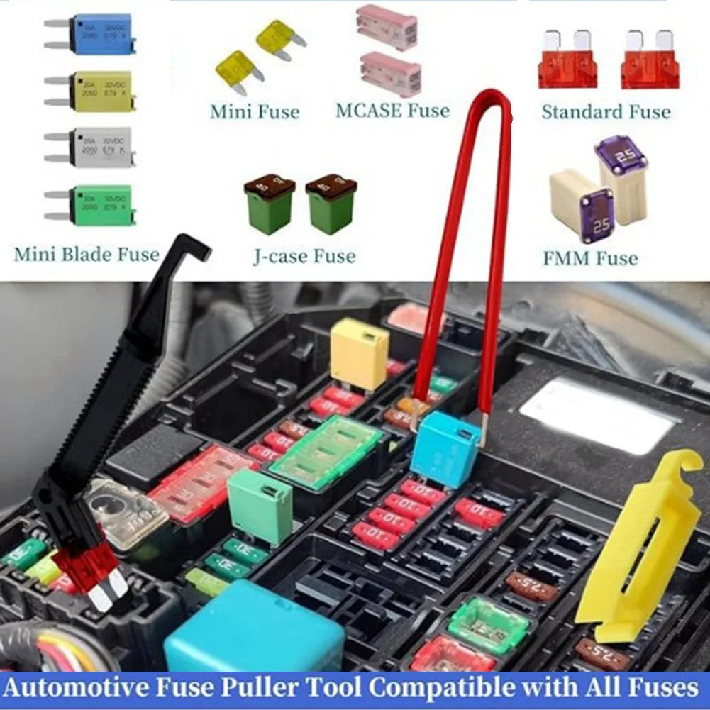 Stainless Steel Relay Extraction Pliers With Fuse Extractor Tool For Removing Electrical Relays Battery Terminal Wiper Remover