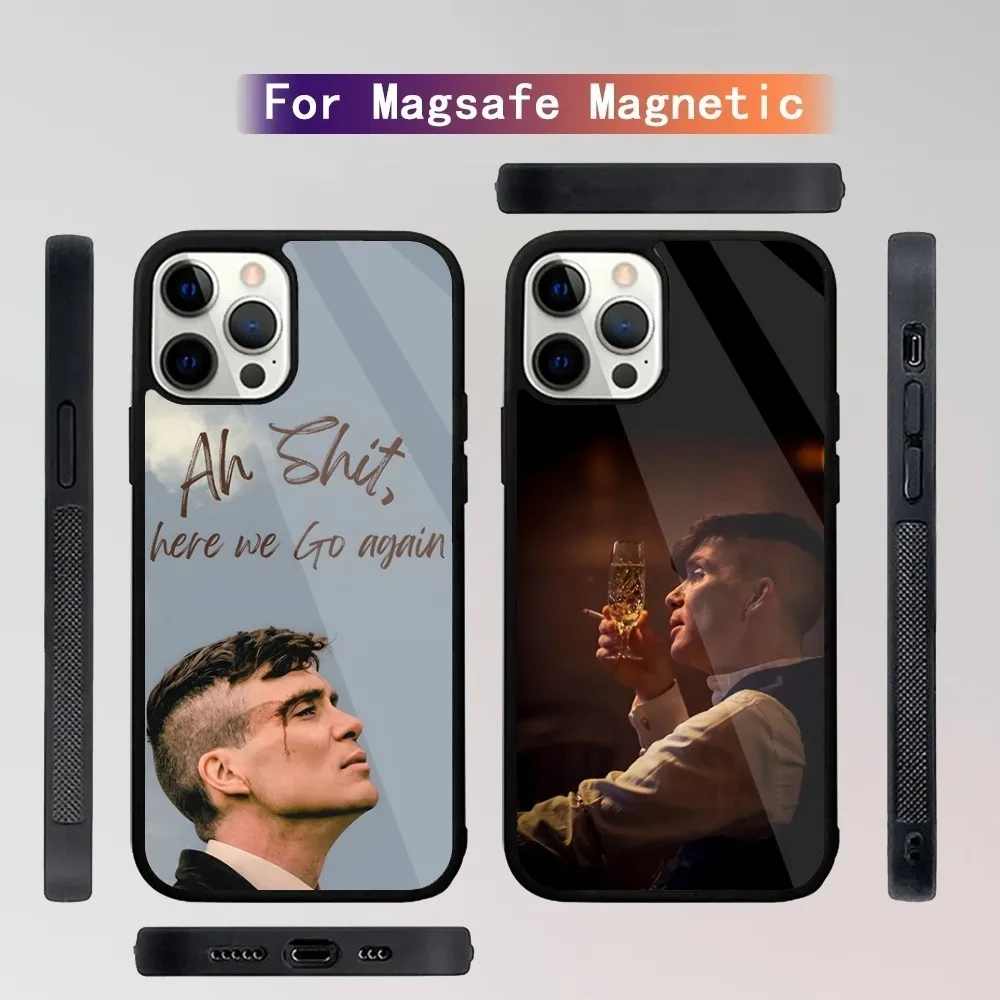 Thomas S-Shelby Peaky B-Blinders  Phone Case For iPhone 15,14,13,12,11,Plus,Pro,Max Mini Magsafe Magnetic Wireless Charging