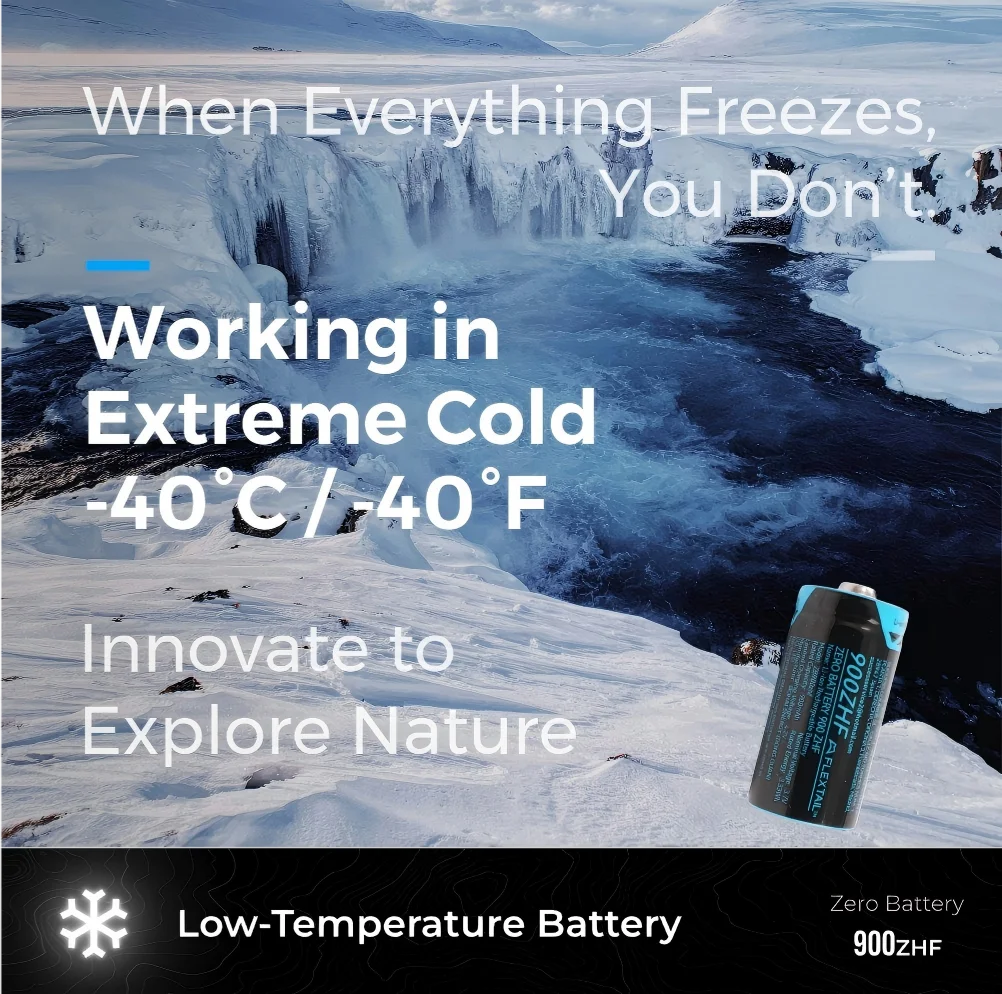 FLEXTAIL ZERO BATTERY - High Performance Rechargeable RCR123A Li-ion Battery Compatible with ZERO Series Products
