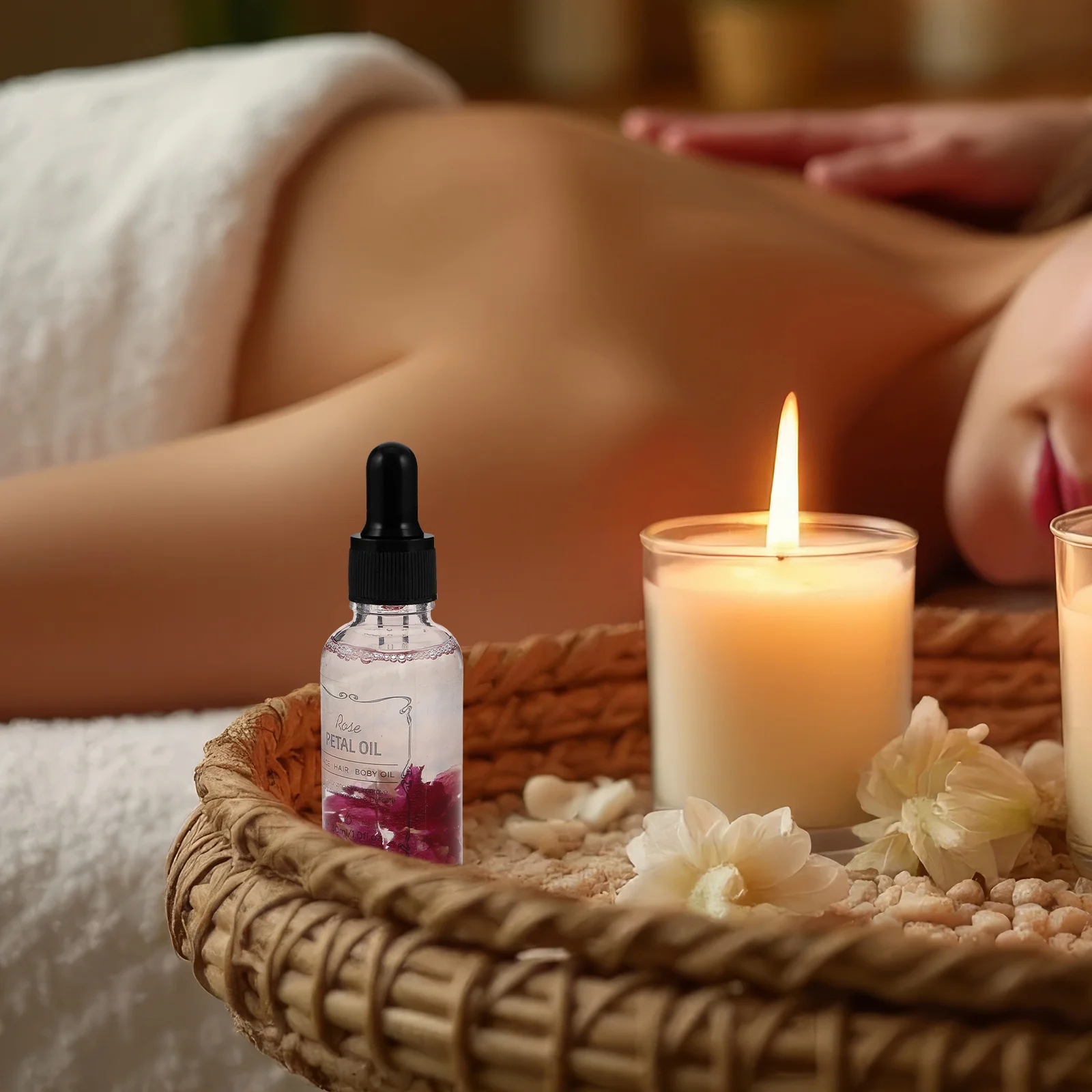 Minyak Esensial Mawar untuk Kulit Kering Wajah dan Rambut Anti Penuaan Minyak Wajah Melembabkan Kulit Mencerahkan Relaksasi Aromaterapi Tubuh