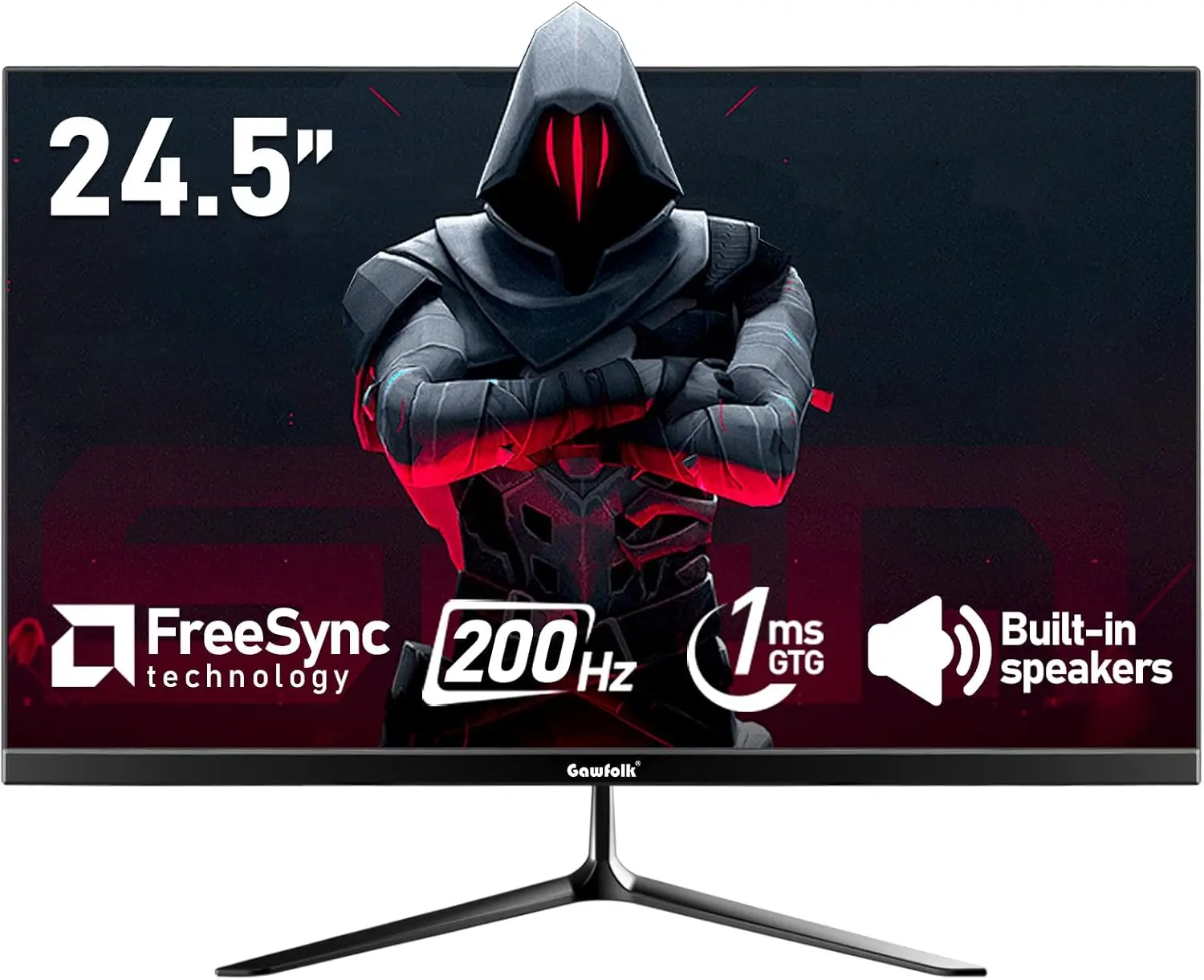 Gawfolk 24-inch Gaming Monitor, 200Hz, FHD, FreeSync, HDMI