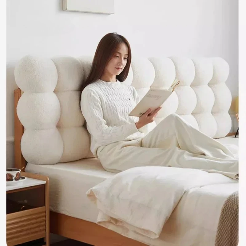 New Style Washable Fluffy Design Headboards Multifunctional Headboard for Bedroom Modern Snowball Headboards for Apartments