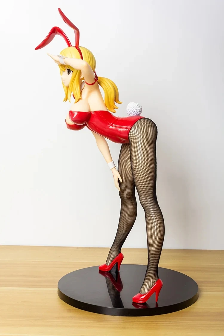 38cm liberando Fairy Tail Lucy Heartfilia figura de Anime Sexy B-STYLE Erza Scarlet Bunny Girl figura de acción modelo adulto muñeca Juguetes