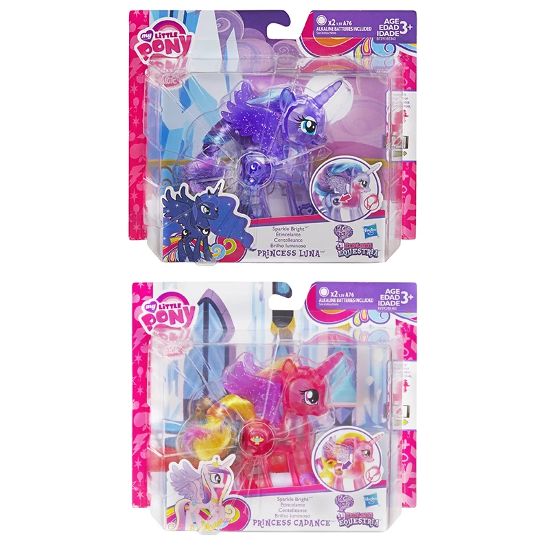 

My Little Pony Explore Equestria Sparkle Bright Princess Cadance Luna Pony Model Mit Licht Funktion Cute Children Toys Girl Doll