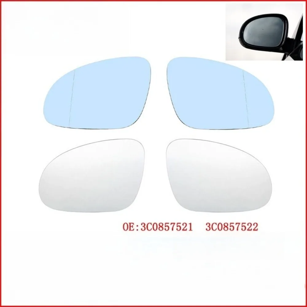 Beheizter Spiegel mit blauem Glas links und rechts, Ersatzglas für VW Golf 5 MK5 Jetta Passat B6 2006-2009 3C0857521 3C0857522
