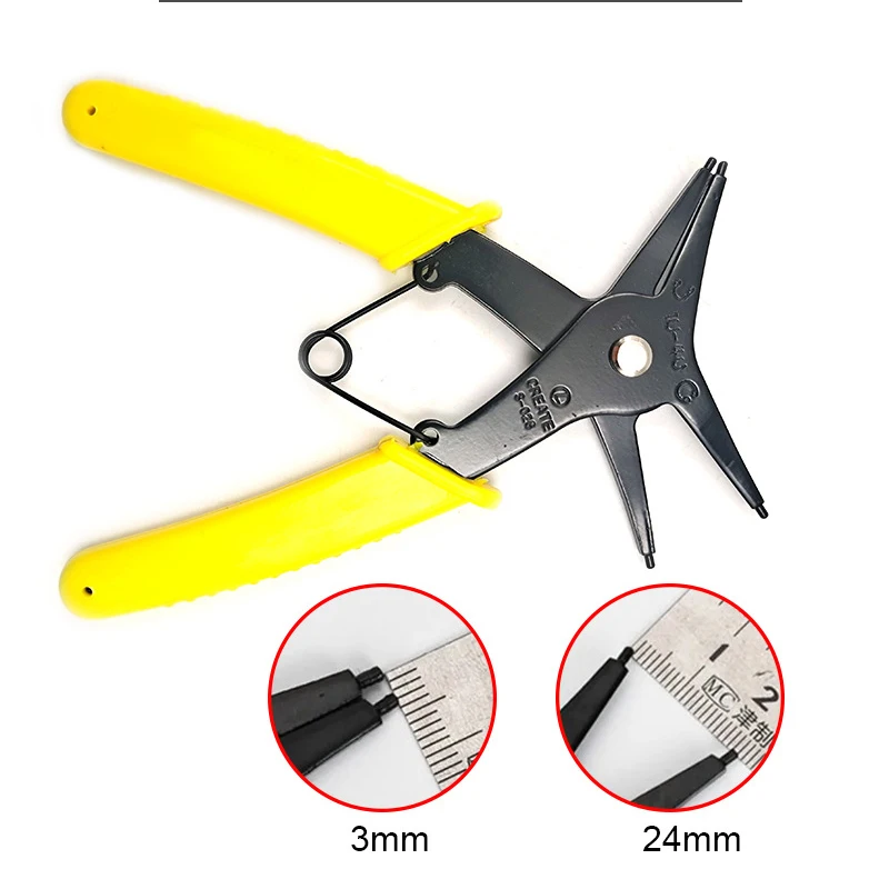 Circlip Pliers Internal External Card Dual Purpose 2-In-1 Multi-Functional Retaining Ring Pincers Repair Hand Tools Car Tool