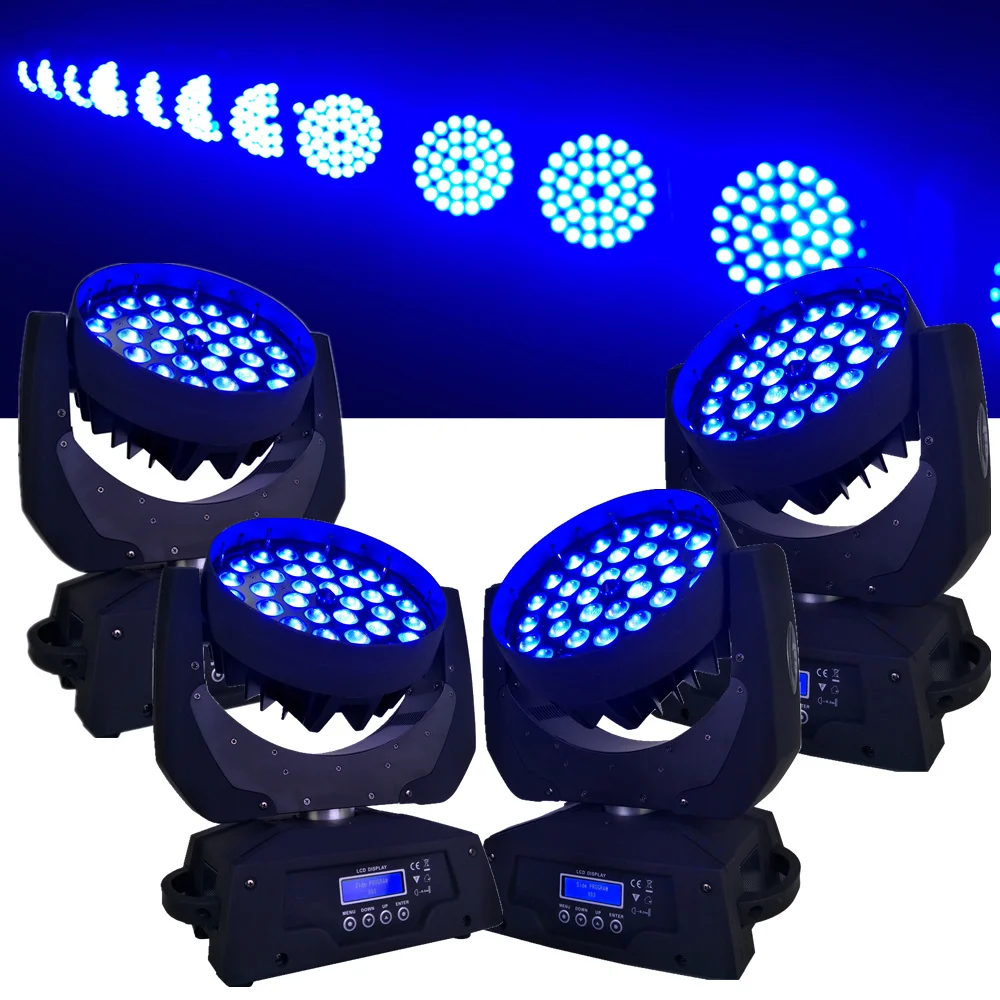 

4PCS/LOT Three Years Warranty Robe Robin 600 DMX Wash Zoom 6in1 RGBWAUV 36x18w LED Moving Head Light