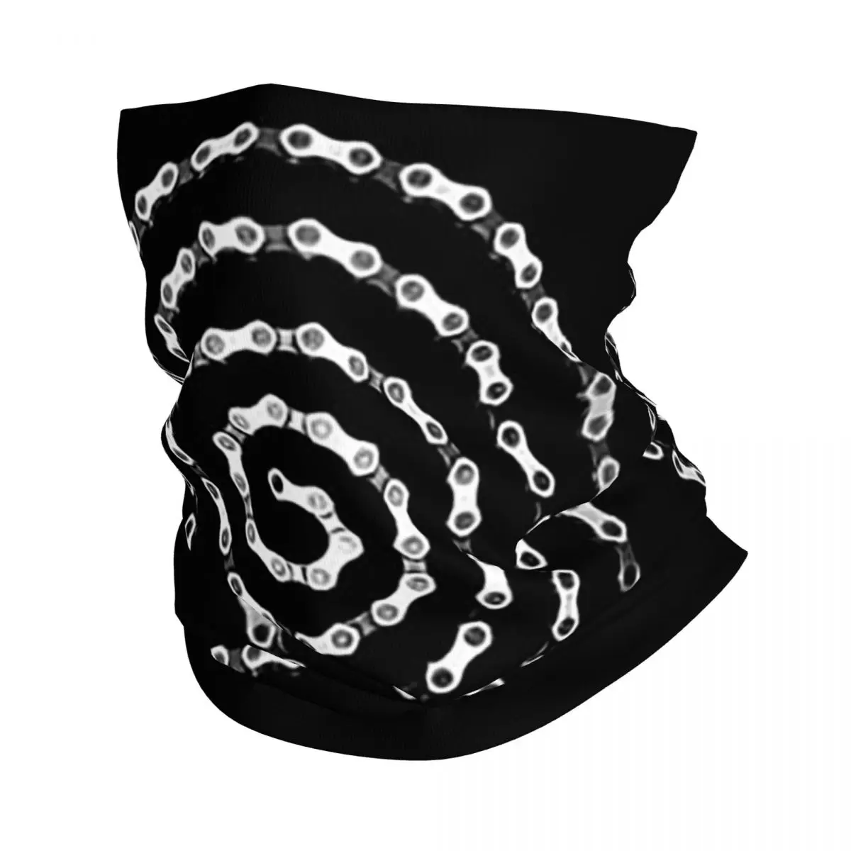 Bike Chain Spiral Bandana Neck Cover Printed Wrap Mask Scarf Warm Headwear Outdoor Sports For Men Women Adult All Season