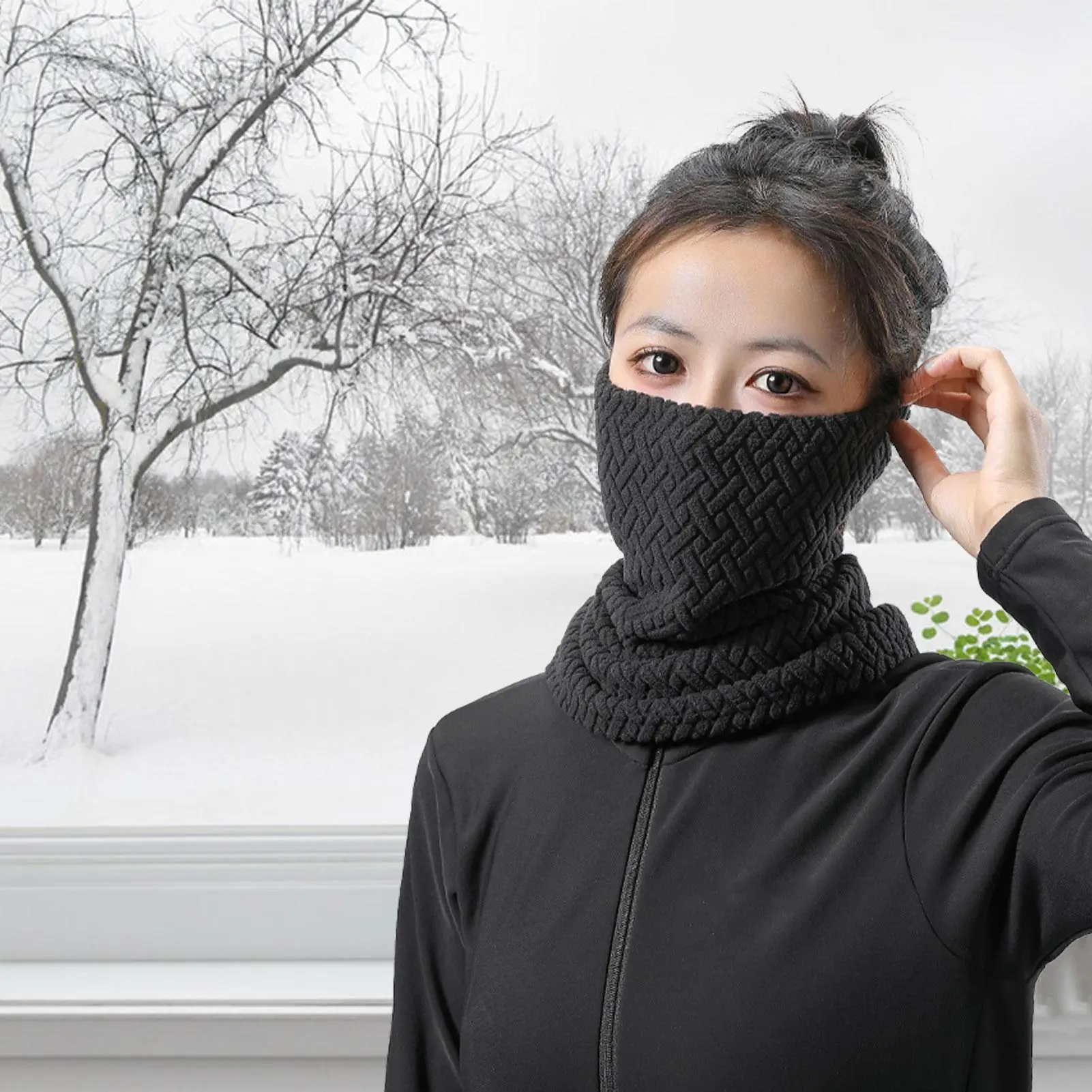 

Теплые гетры для шеи, ветрозащитный щиток для лица, утолщенные гетры для холодной погоды для езды на велосипеде, альпинизма, рыбалки, бега, верховой езды