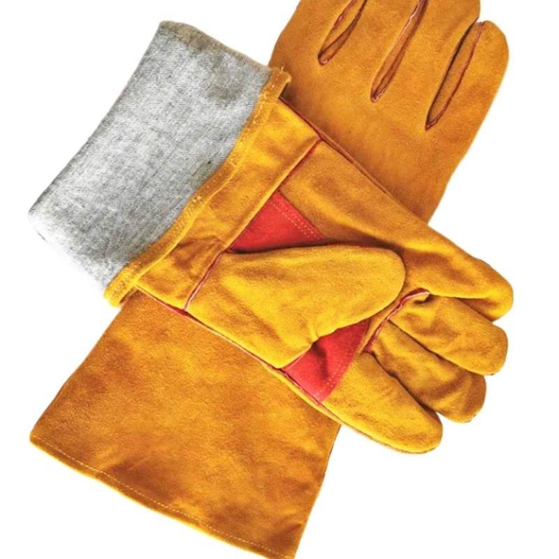 Anti-Biss-Sicherheitshandschuhe, Leder, Haustiergriff, Beißen, Schutzhandschuhe zum Fangen von Hunden, Katzen, Reptilien, Tier, Greifen, Trainingshandschuhe – Detail 12