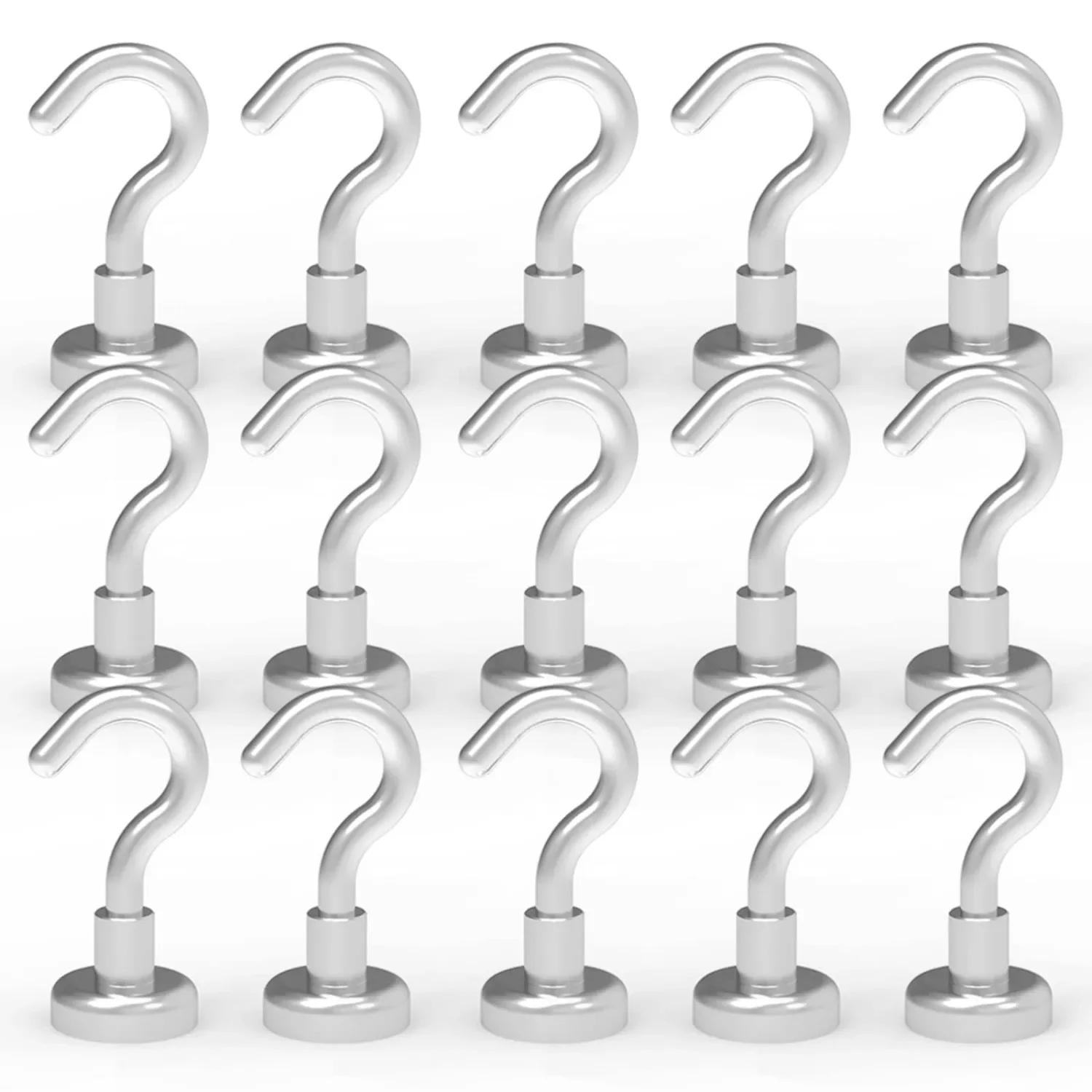 10Pcs Strong Magnetic Hooks Load Bearing Hook MultiPurpose Storage For Home Kitchen Bar Storage Key Hanging Hanger
