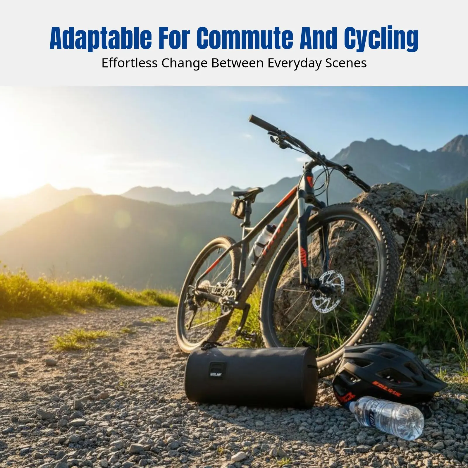 

Mountain Bike Handlebar Bag, Waterproof Cycling Front Bag, Path Head Bag, Outdoor Multi-Functional Storage