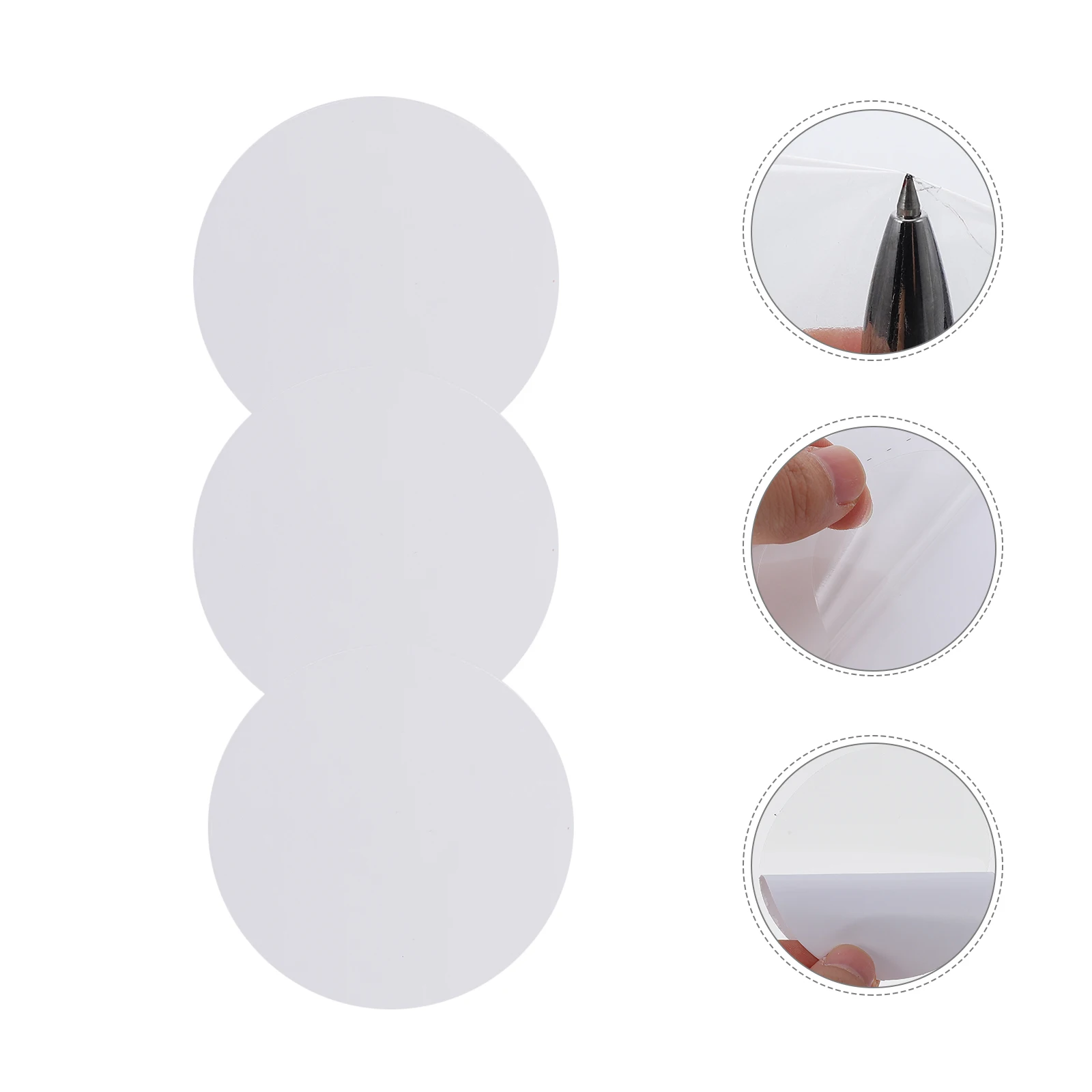 

30 pcs Inflatable Patch for Toys Inflatable Products Repair Sticker Swimming Ring Adhesive Sticker White PVC Practical