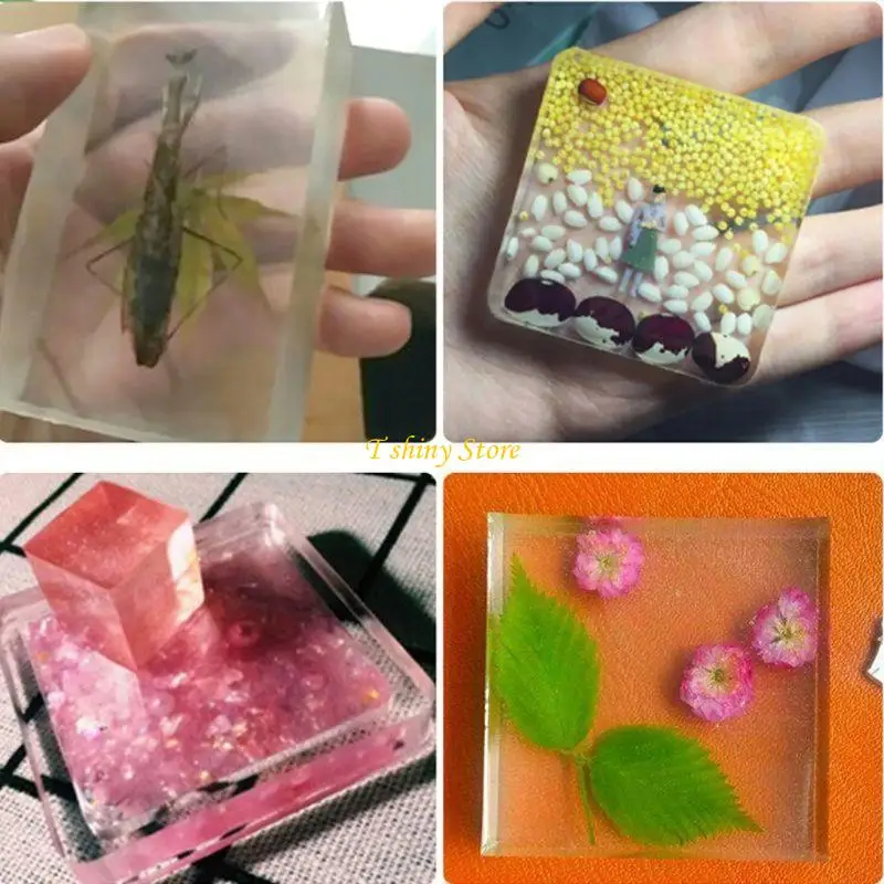 

N58F Epoxy Resin Casting Molds Silicone Rectangle Molds for Resin Jewelry Soap
