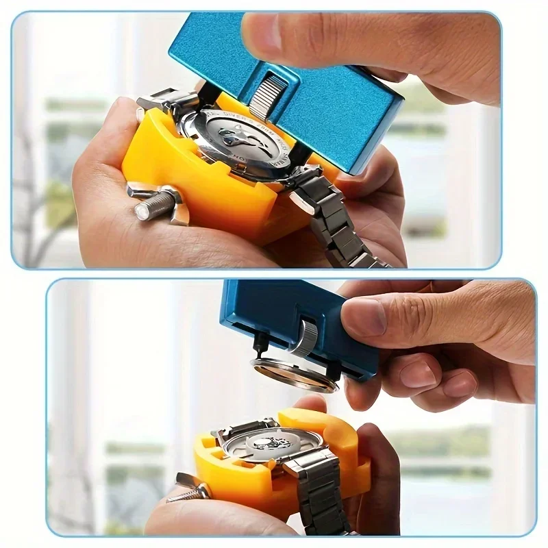 3in1 مجموعة ساعة فتاحة الغطاء الخلفي إزالة فتح أداة إزالة حامل حامل تغيير البطارية الملقط ساعة أدوات إصلاح أطقم