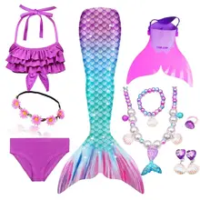 Girls Mermaid Swimsuit with Tail #5