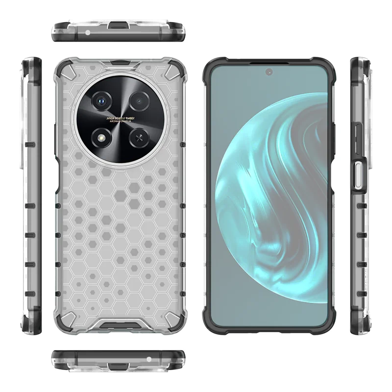 For Huawei Nova 12i Case Hybrid PC Shockproof Silicone Armor Phone Case For Huawei Nova 12i Nova12i 4G CTR-L81 Clear Back Cover