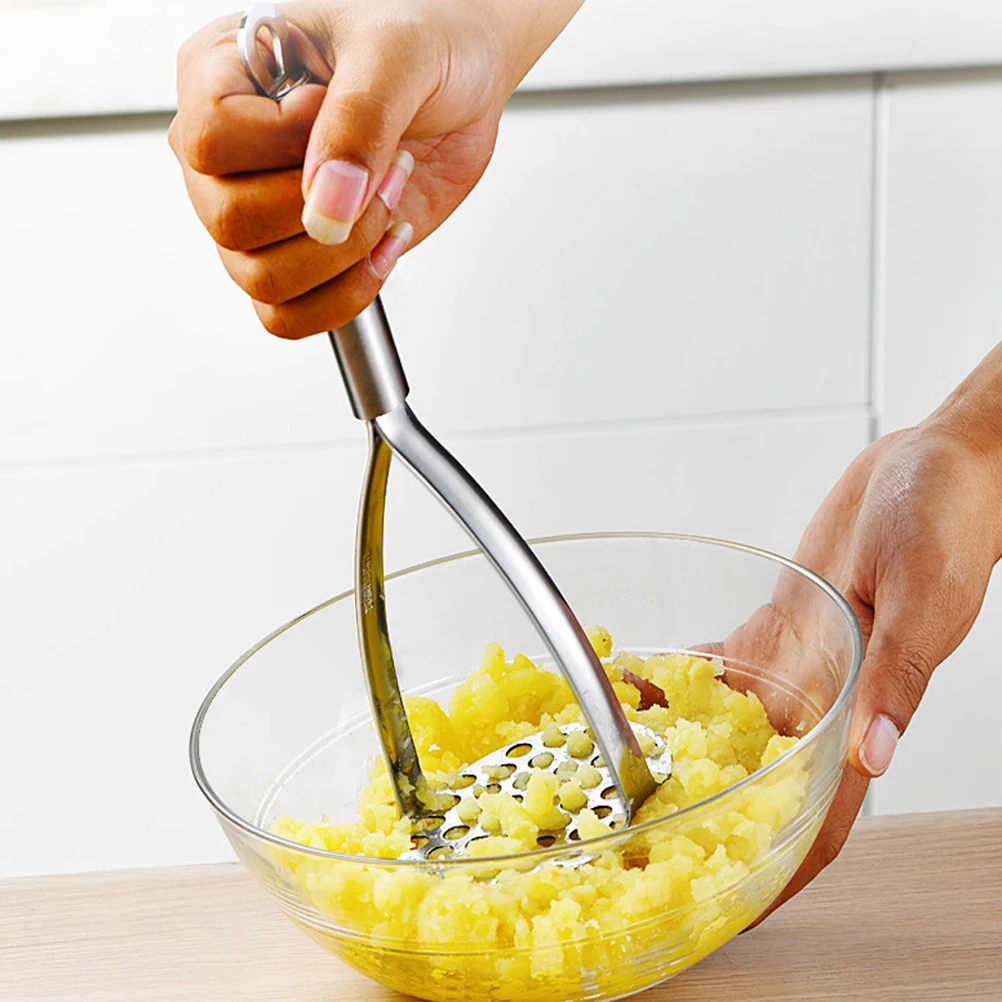 

Stainless Steel Potato Masher Reusable Kitchen Masher Tool For Potatoes Beans Pumpkin Avocado Manual Mashing Grinding