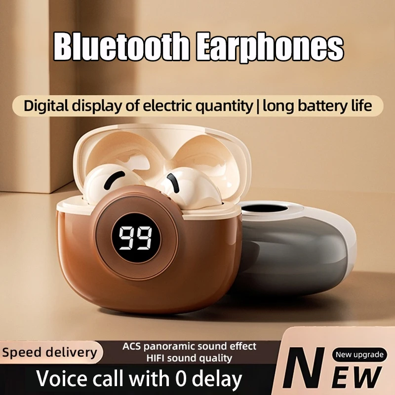 K54 Wireless Bluetooth Earphones Long Range Bluetooth 5.4 Sports Digital Display Universal Bluetooth Earphones For Sports Work