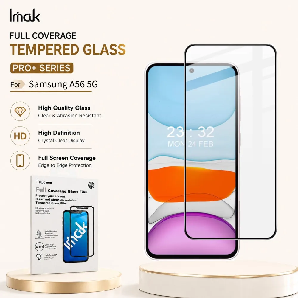 Tempered Glass For Samsung Galaxy A56 A36 A26 A16 5G Protector Film Full Screen Coverage FM0003