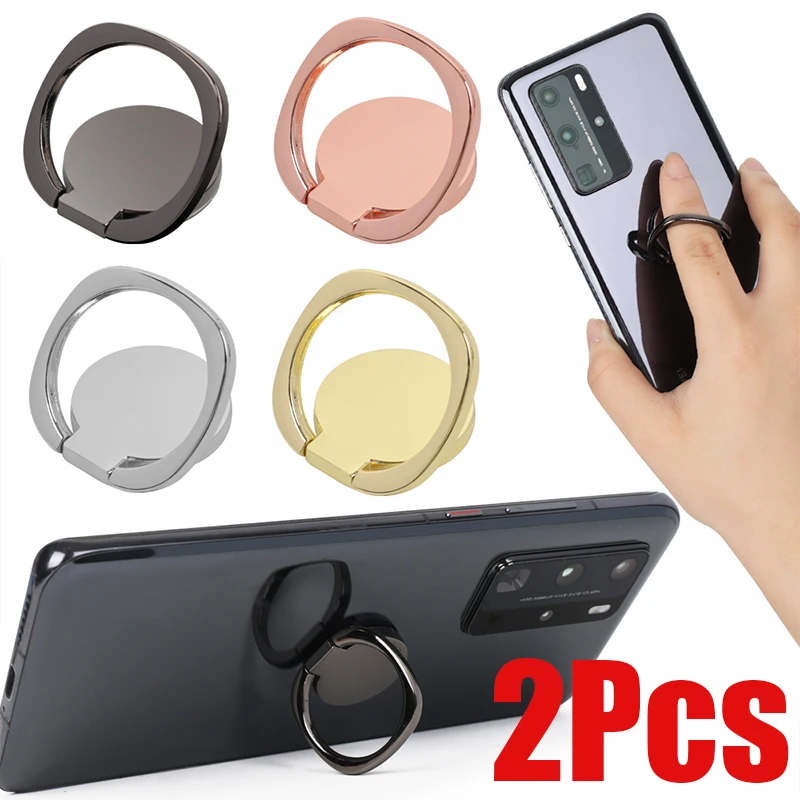 Universal Finger Ring Holder 360° Degree Rotatable Mobile Phone Stand Magnetic Mount Phone Grip Kickstand Back Sticker Bracket