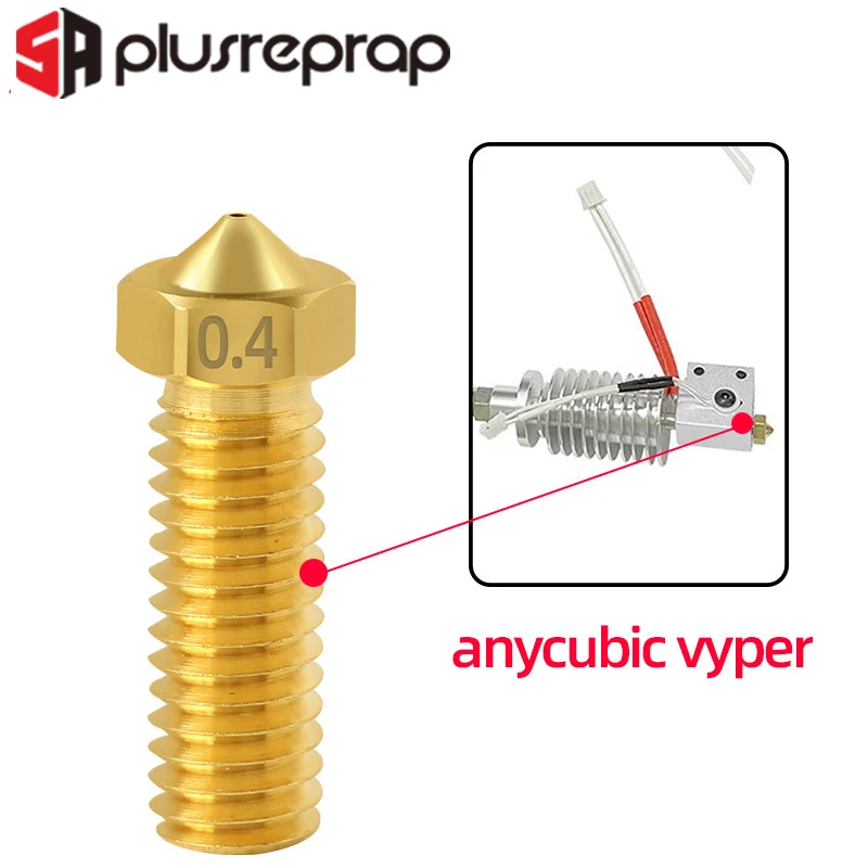 5 أو 10 قطعة فوهة الفم بركان ل Anycubic Vyper 1.75 مللي متر 3 مللي متر خيوط إطالة الطارد لوازم طابعة ثلاثية الأبعاد