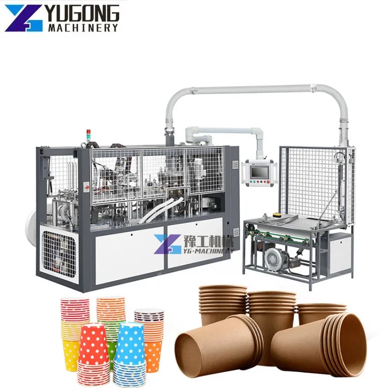 New Trend Design 1 Year Warranty Overseas Service Automatic Coffee Biodegradable Disposable Paper Cup Making Machine