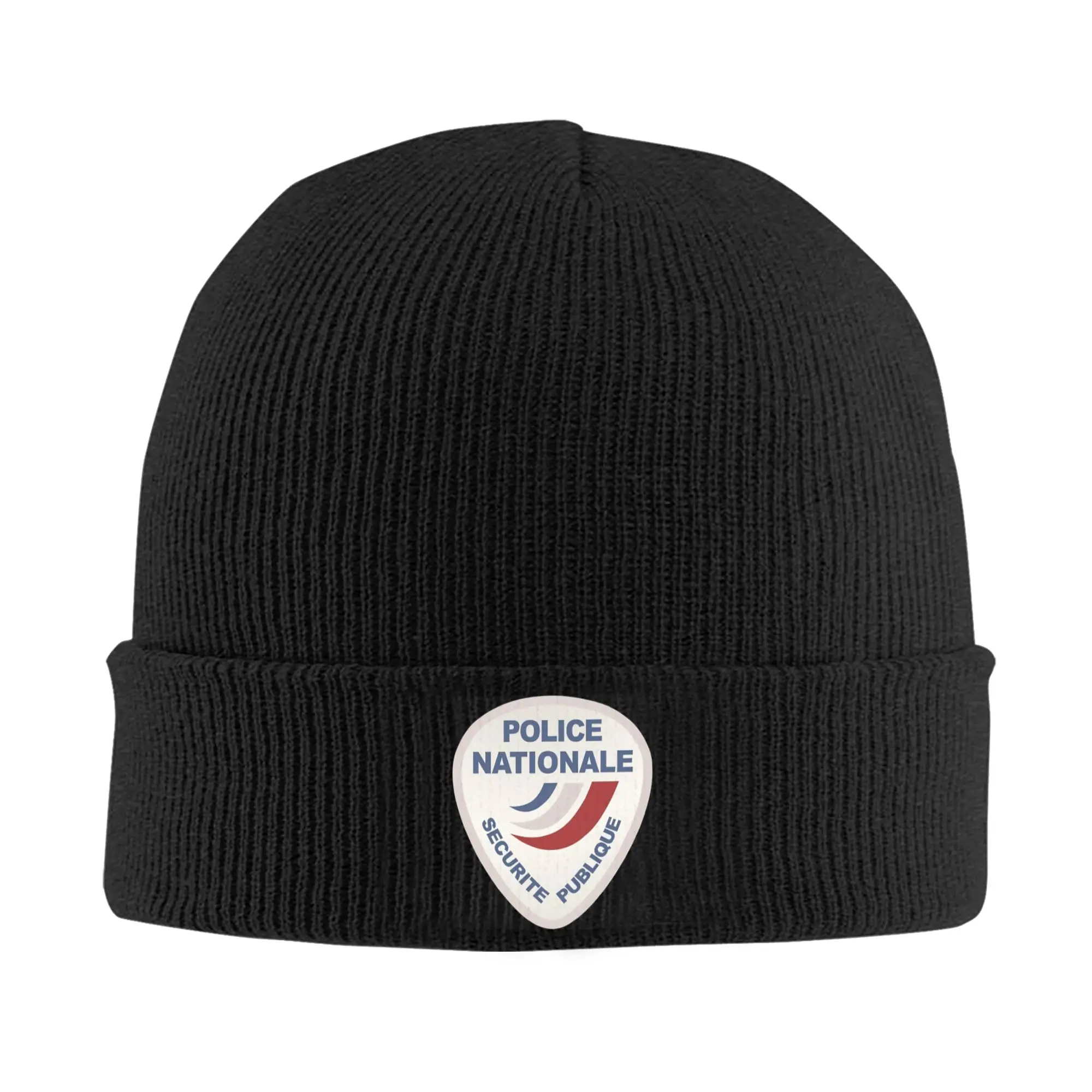 Gorro da polícia nacional da holanda, gorro de malha para adultos, unissex, casual, elástico, outono, kpop, chapéus