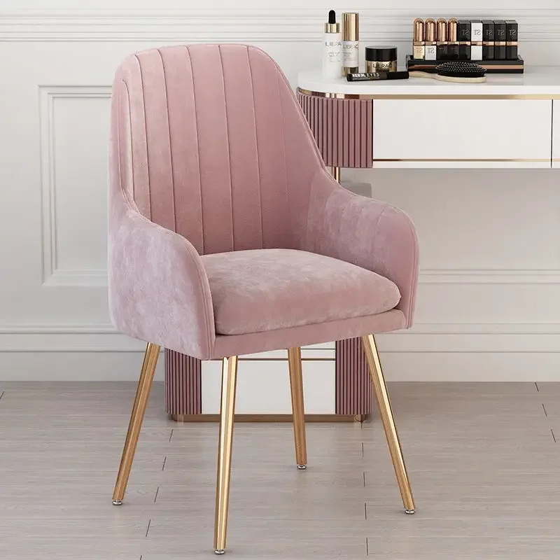 Simple Nordic Internet Celebrity Ins Backrest Makeup Manicure Chair Dormitory Desk Chair Home Girls Dressing Table Stool