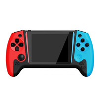 N91R Handheld Video Game Console 500 in 1 3.5inch Retro Arcade Childhood Nostalgia Game Console for Kids Children Red Blue