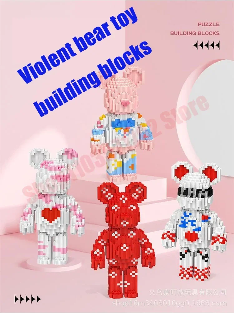 Building Blocks Mini Bearbrick Diamond Bricks Toys for Children Gifts