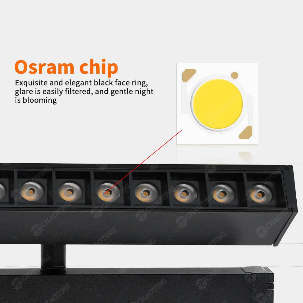 Commerciële 9W 16W Roterende Spots LED Tracklights Moderne Magnetische Rail Systeem Tuya Smart Wifi ZigBee Inbouw Track spot Light