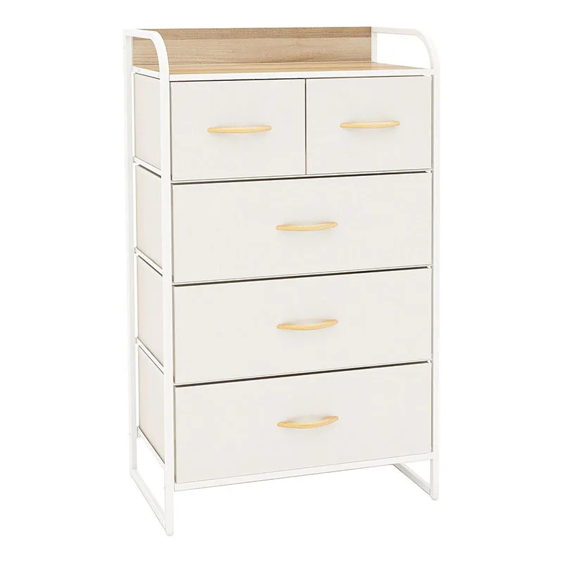 

Cross-border fabric storage cabinet, household bedroom floor-to-ceiling bedside dressing cabinet, drawer-type multi-layer snack