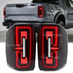 LED Tail Lamps For Ford Ranger T9 2022 2023 Driving Reverse Brake Turn Signal Side Marker Auto Taillights Car Accessories 12V