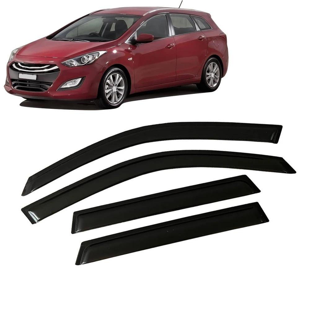 Window Visor for HYUNDAI i30 2012 2013 2014 2015 2016 2017 5DOOR WAGON  Weathershied Door Visor Wind Sun Rain Guards Side Window