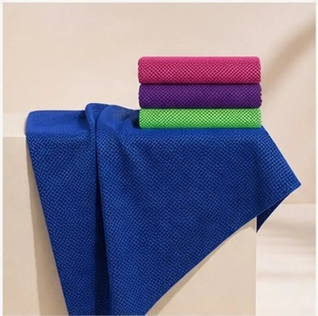 4Pcs Sweat Absorbent Cooling Towels Lightweight Portable Sports Towels for Men Women Workout Travel Outdoor Sports Yoga Running