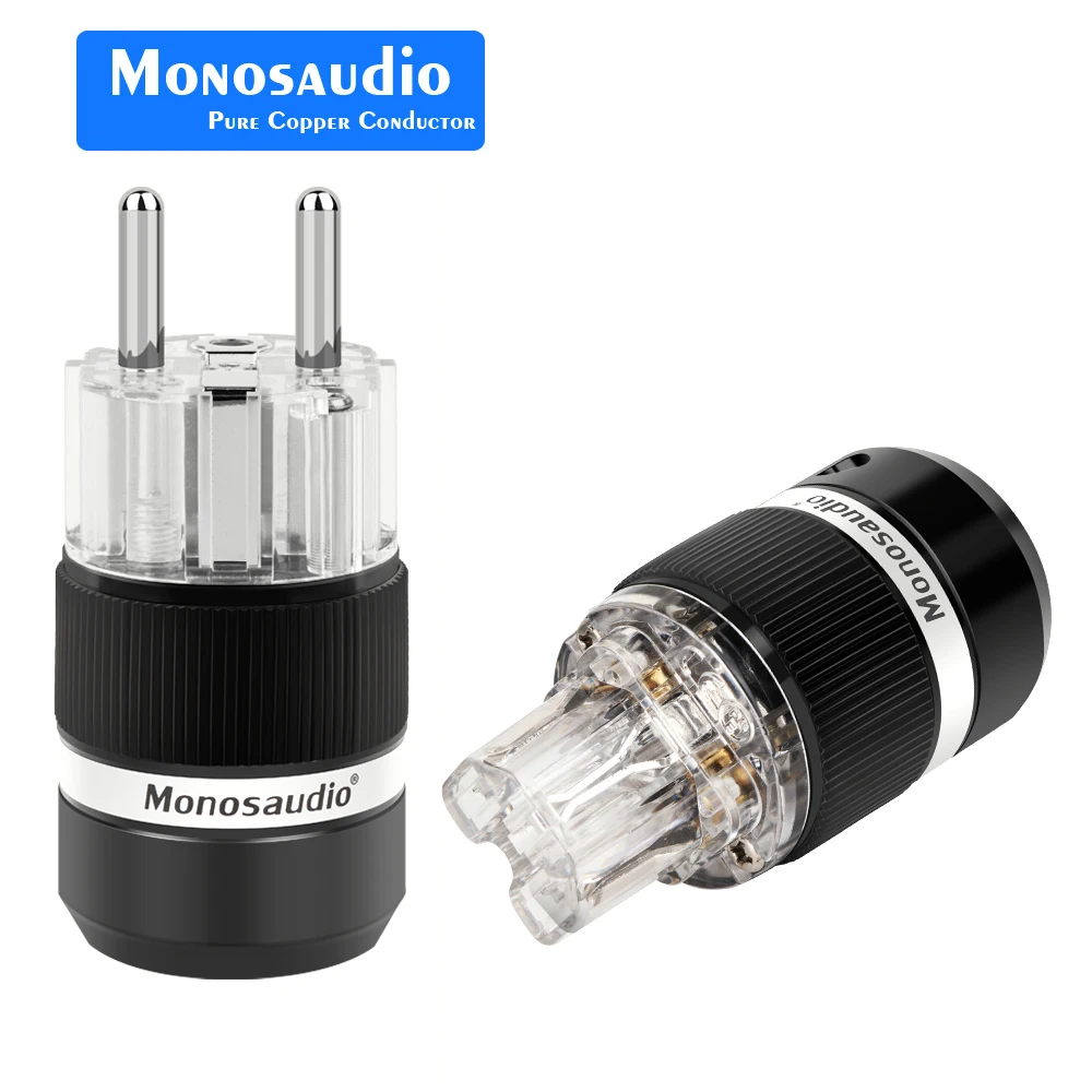 Monosaudio E101/F101 Hi-Fi аудио чистая медь Schuko шнур питания кабельный разъем IEC гнездовой разъем высокого качества адаптер питания ЕС
