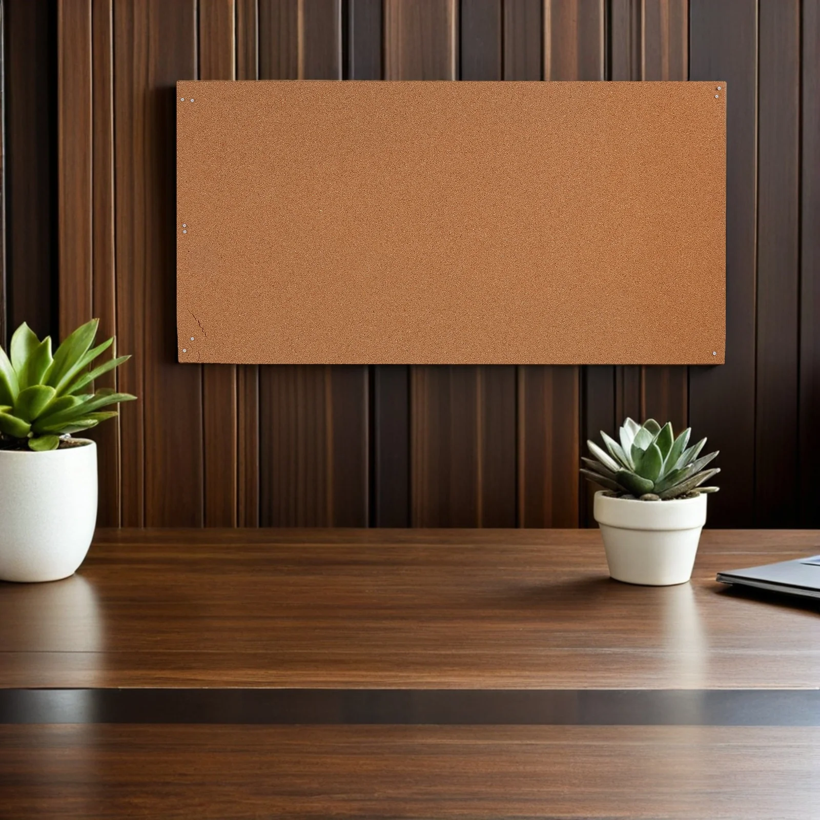 

2 Rolls Cork Board Self Adhesive 3Mm 60x30cm Thick Cork Sheet for Walls Sticky Bulletin Board Roll Home Office School