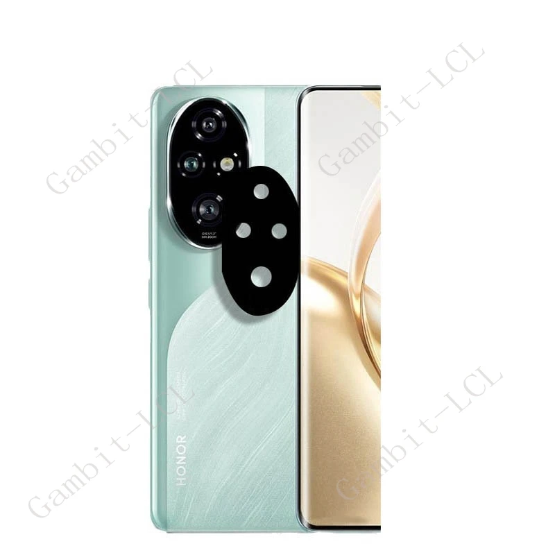 2PCS 3D Black Camera Lens Film For Honor 200 Pro Honor200Pro Honor200 200Pro Original Tempered Glass Protector Cover