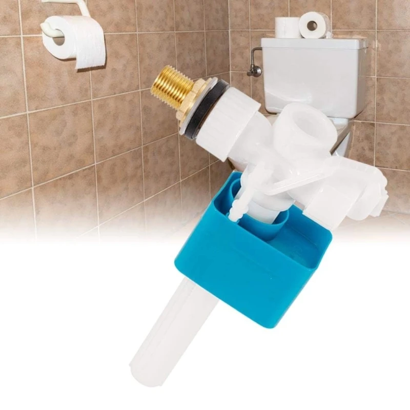 Valvole ingresso laterali a galleggiante regolabile Flussi d'acqua Valvole acqua in plastica resistente con tubo in rame