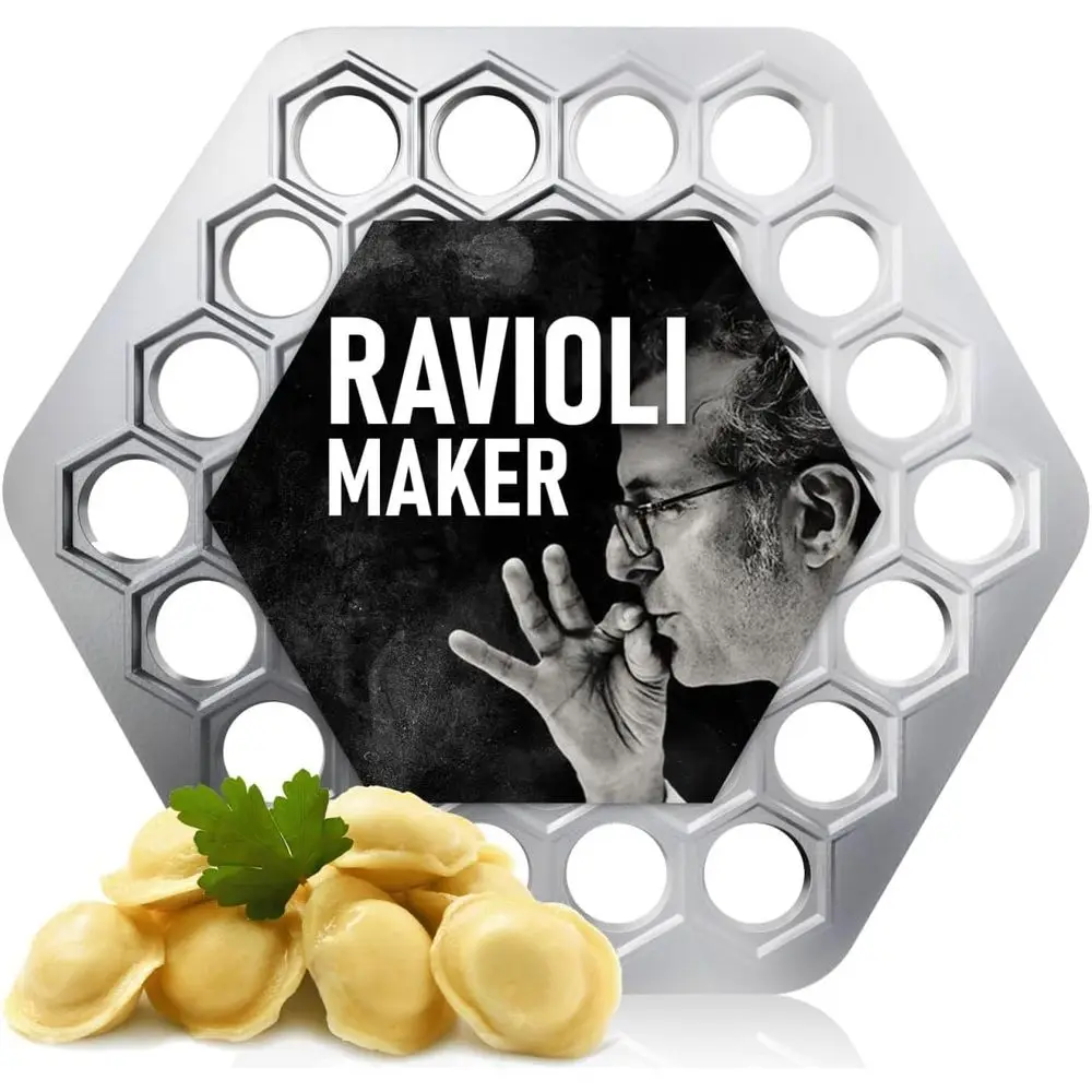Siberian Style Meat Dumpling Mold - Metal Ravioli Cutter for Homemade Dumplings