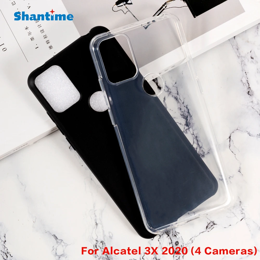 For Alcatel 3X 2020 (4 Cameras) 3X Pro 2020 Gel Pudding Silicone Phone Protective Back Shell For Alcatel 5X 5061 Soft TPU Case