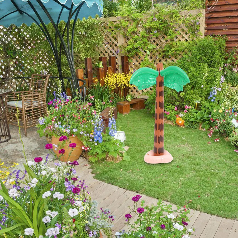 Inflatable Coconut Tree Decor Cartoon Simulation Palm for Party Garden Decoration Photo Background Pool Supplies Inflatable Tree